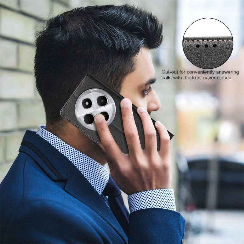 Leren Hoesje Poco C75 Rfid-blokkering Binfen-kleur Bescherming Hoesje