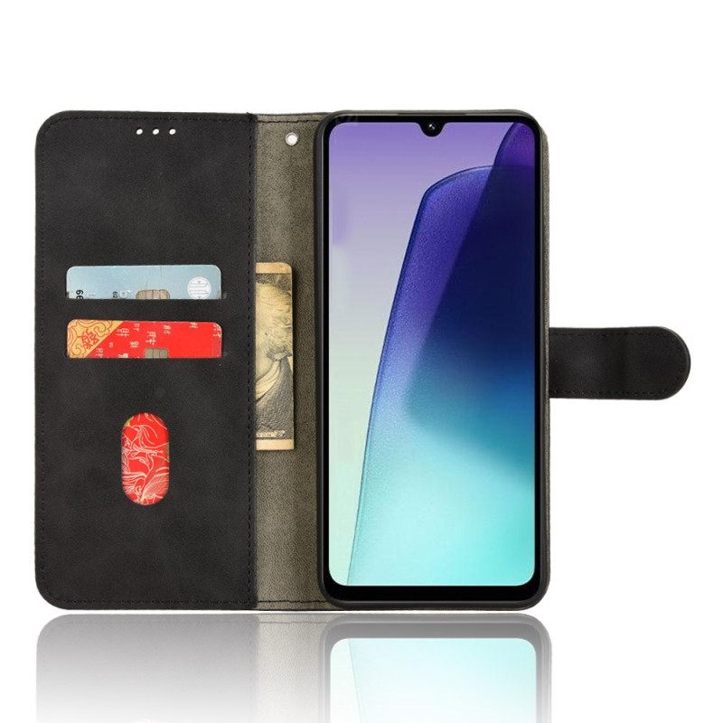 Leren Hoesje Poco C75 Suède-effect Bescherming Hoesje