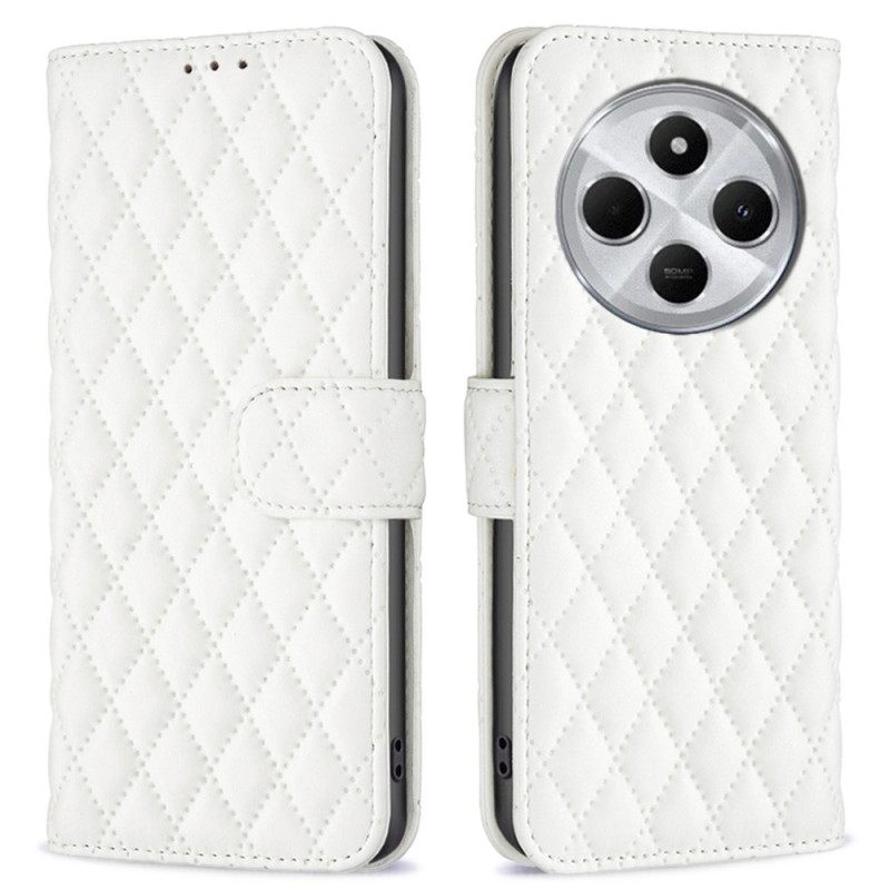 Leren Hoesje Voor Poco C75 Gewatteerde Binfen Kleur