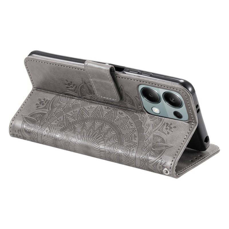 Leren Hoesje Voor Poco C75 Mandala Zon