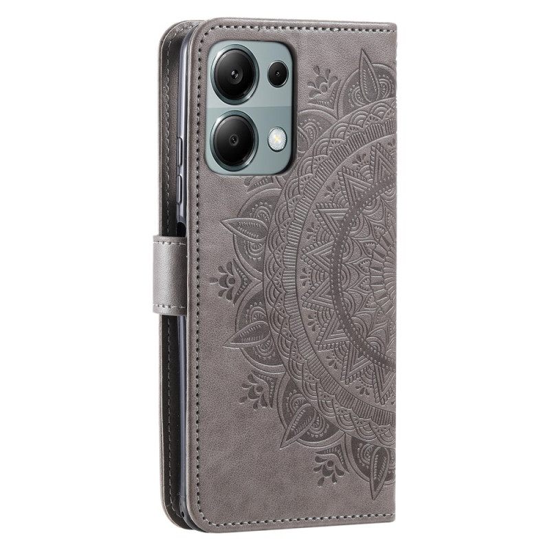 Leren Hoesje Voor Poco C75 Mandala Zon