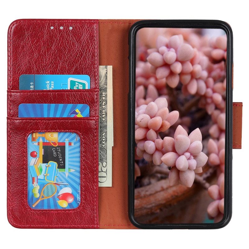 Leren Hoesje Voor Poco C75 Nappa Textuur