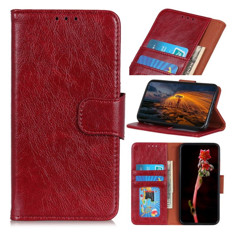 Leren Hoesje Voor Poco C75 Nappa Textuur