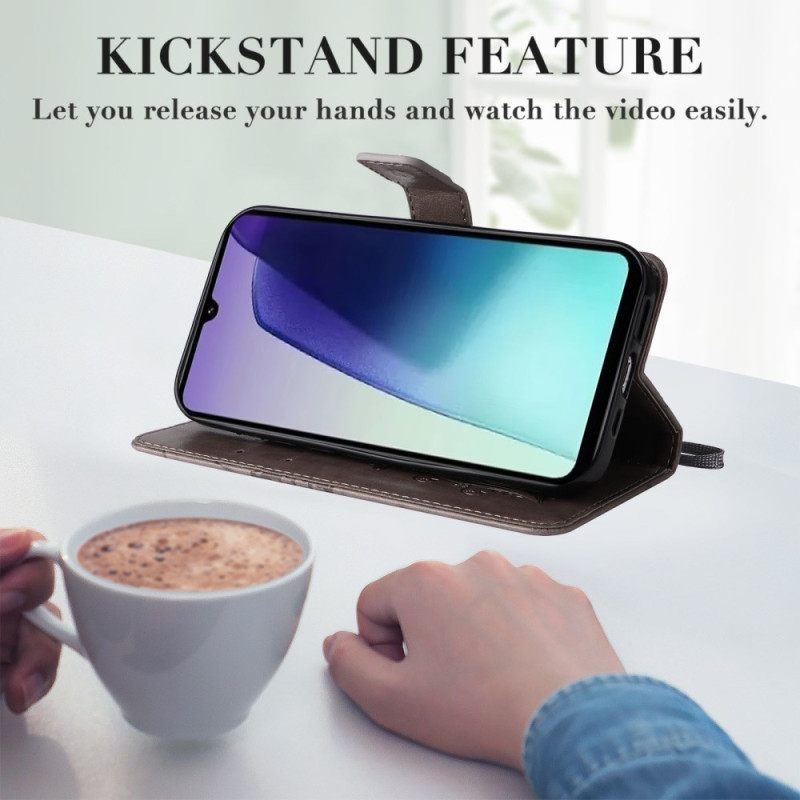 Leren Hoesje Voor Poco C75 Reuzenvlinders