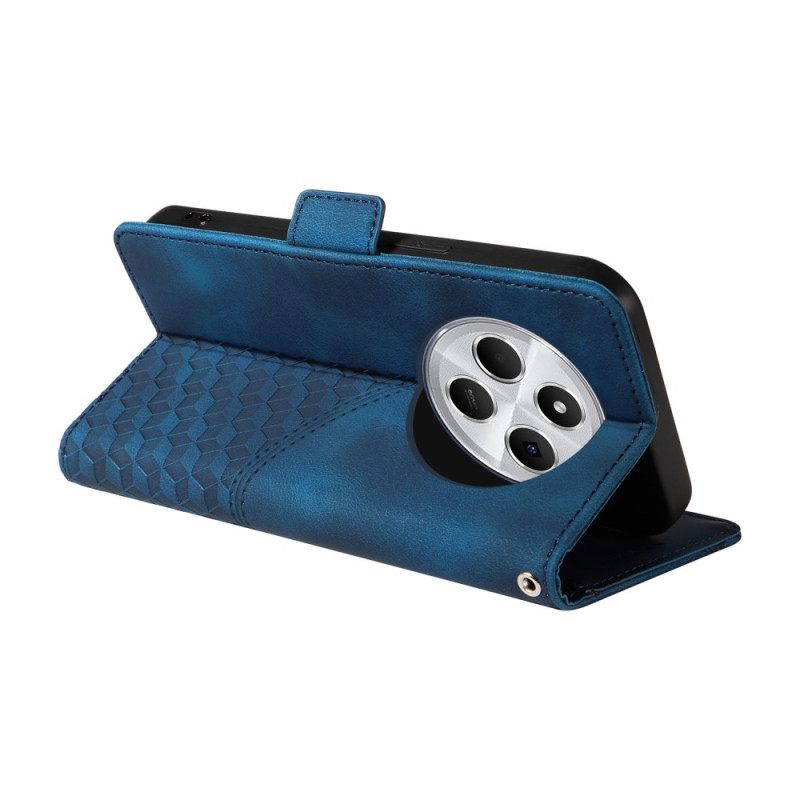 Leren Hoesje Voor Poco C75 Sterrenpatroon