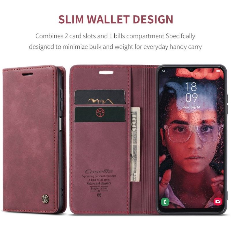 Folio-hoesje voor Samsung Galaxy A13 4G Caseme 013-serie Imitatieleer