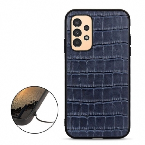 Hoesje voor Samsung Galaxy A13 4G Chique Croco-huidlook