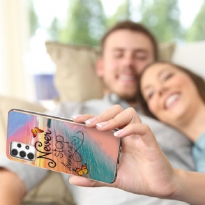Hoesje voor Samsung Galaxy A13 4G Stop Nooit Met Dromen