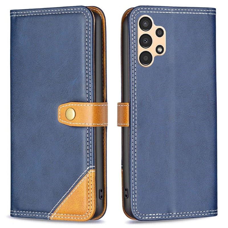 Leren Hoesje voor Samsung Galaxy A13 4G Binfen Series-8 Zichtbare Naden