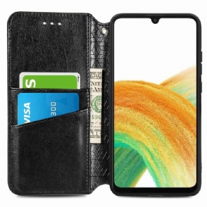 Leren Hoesje voor Samsung Galaxy A13 4G Chique Mandala