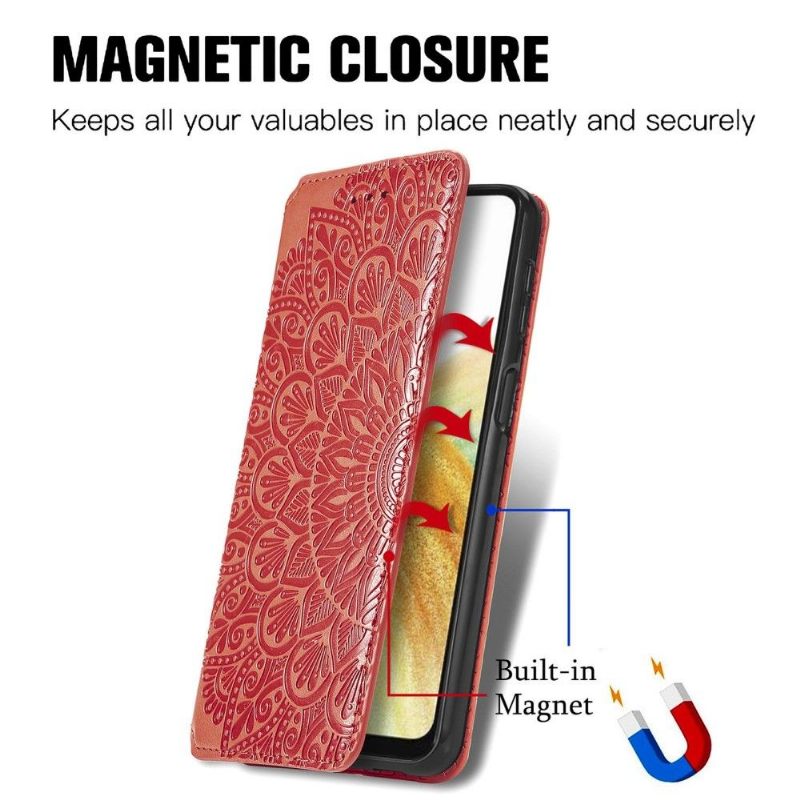 Leren Hoesje voor Samsung Galaxy A13 4G Chique Mandala