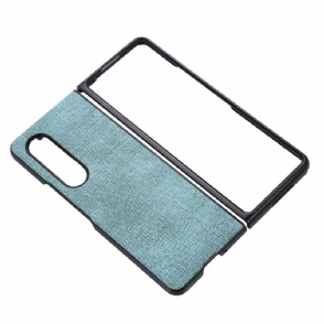 Hoesje voor Samsung Galaxy Z Fold 4 Geweven Kunstleer