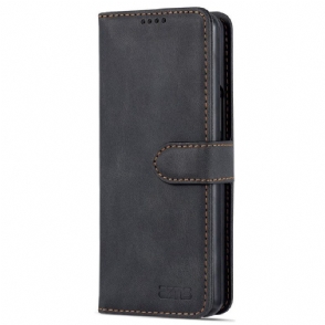 Leren Hoesje voor Samsung Galaxy Z Fold 4 Portemonnee Leren Azns Stikselportemonnee