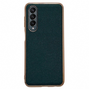 Telefoonhoesje voor Samsung Galaxy Z Fold 4 Imitatie Kalfsleer
