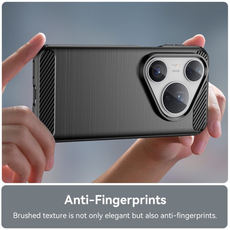 Case Hoesje Huawei Pura 80 Pro Telefoonhoesje Geborsteld Koolstofvezel