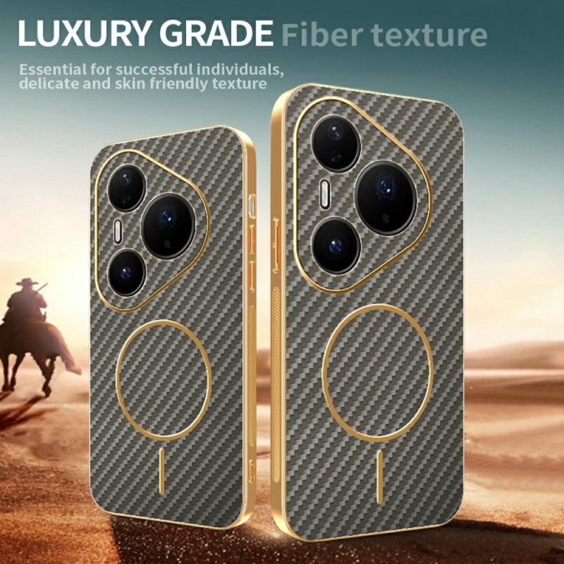 Case Hoesje Huawei Pura 80 Pro Telefoonhoesje Koolstofvezeltextuur