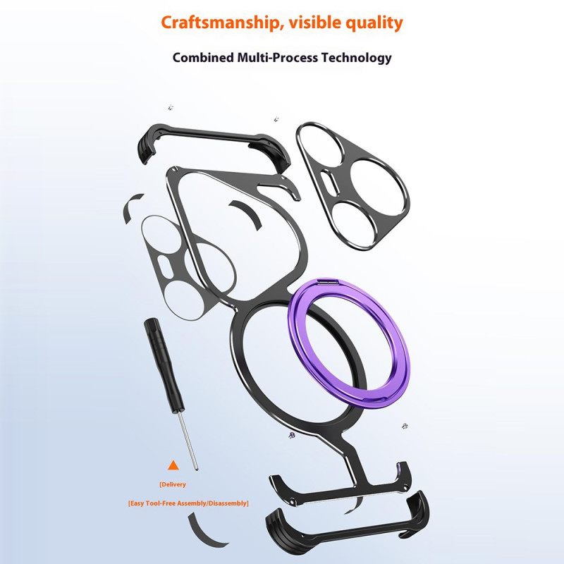 Cover Hoesje Huawei Pura 80 Pro Telefoonhoesje Magsafe Met Draaibare Standaard En Warmteafvoer