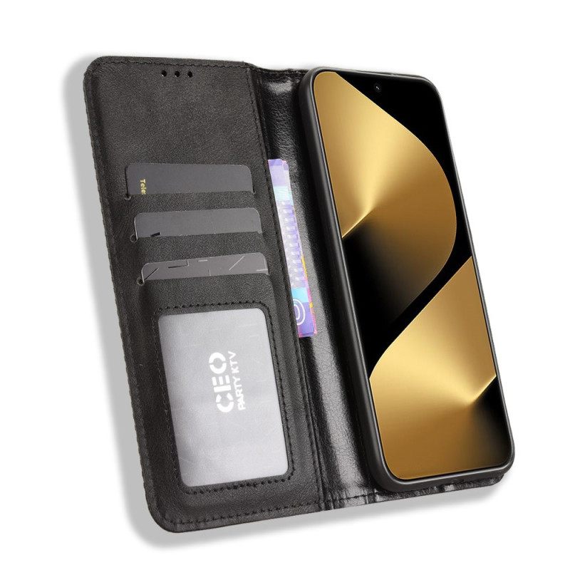 Folio-hoesje Huawei Pura 80 Pro Vintage Rand Bescherming Hoesje