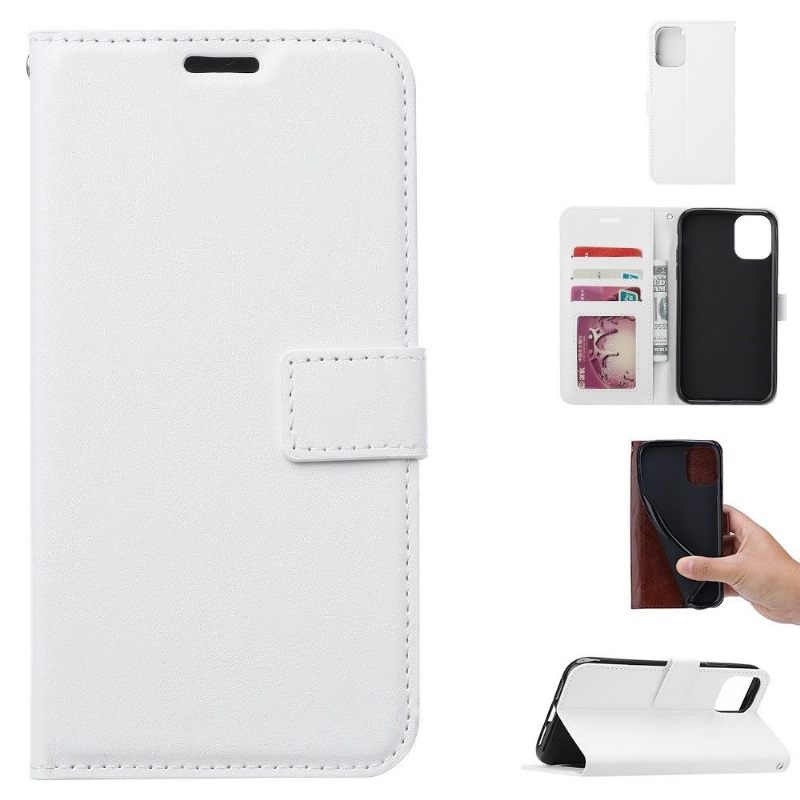 Cover voor Samsung Galaxy A41 Kaarthouder Van Kunstleer