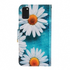Folio-hoesje voor Samsung Galaxy A41 Daisy
