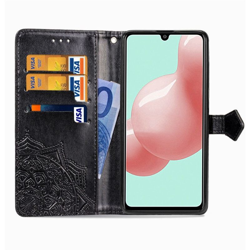 Folio-hoesje voor Samsung Galaxy A41 Reliëf-mandala