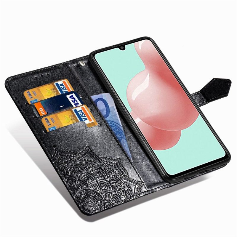 Folio-hoesje voor Samsung Galaxy A41 Reliëf-mandala