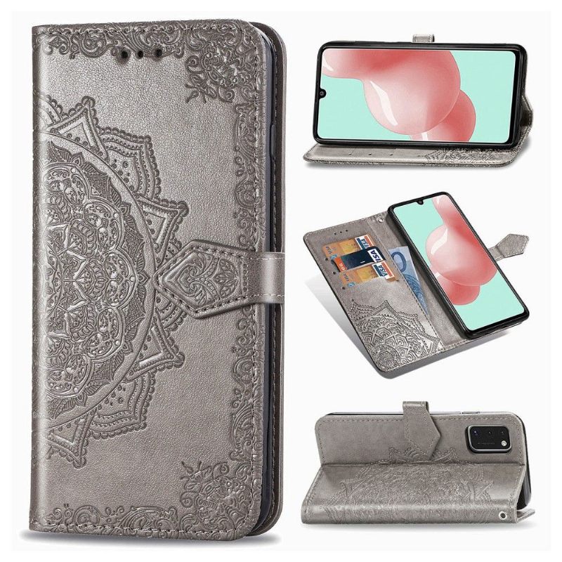 Folio-hoesje voor Samsung Galaxy A41 Reliëf-mandala