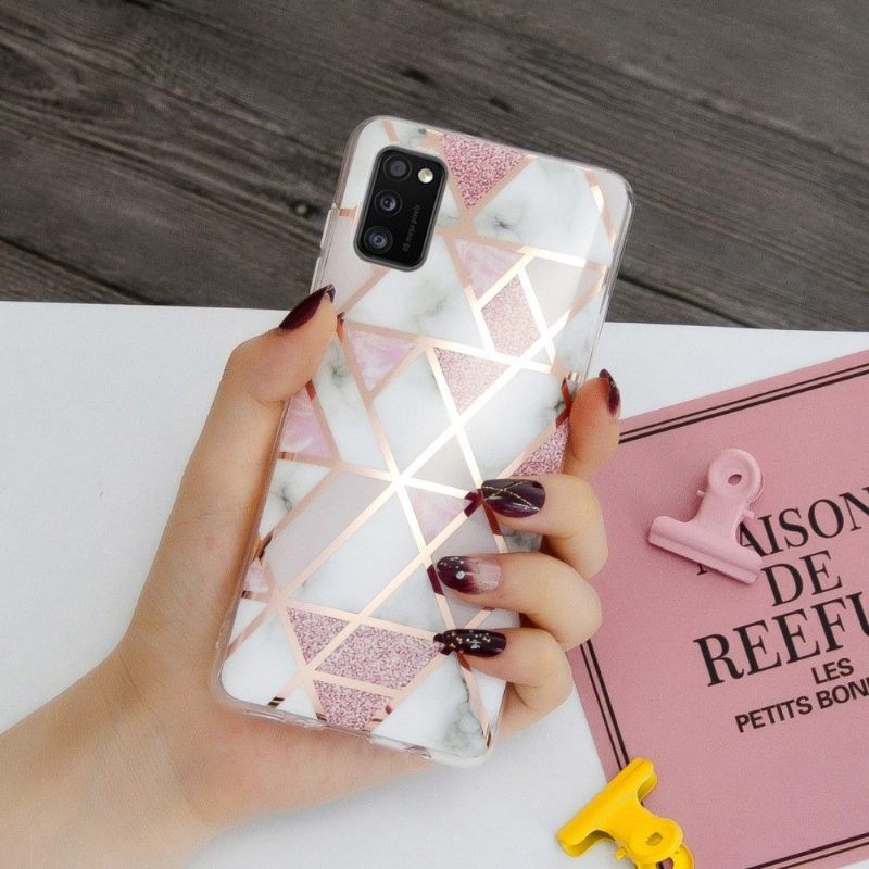 Hoesje voor Samsung Galaxy A41 Flexibele Geometrie