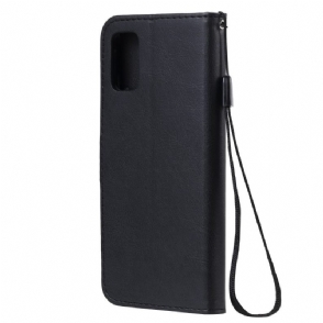 Leren Hoesje voor Samsung Galaxy A41 Sylvette Kunstleer Met Band