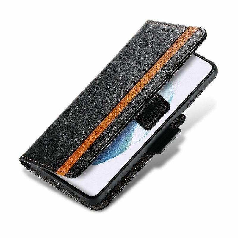 Flip Case voor Samsung Galaxy S21 5G Folio-hoesje Zakelijk Omdraaien