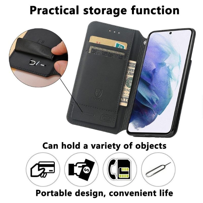 Folio-hoesje voor Samsung Galaxy S21 5G Gekleurde Schaalstijl