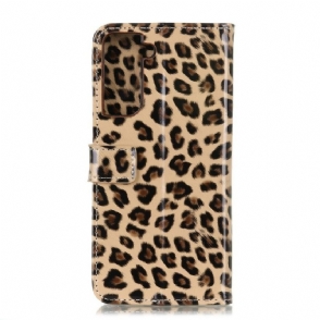 Folio-hoesje voor Samsung Galaxy S21 5G Kunstleer Luipaardstijl