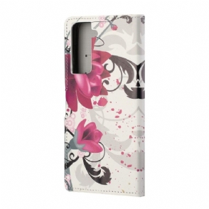 Folio-hoesje voor Samsung Galaxy S21 5G Lotusbloemen