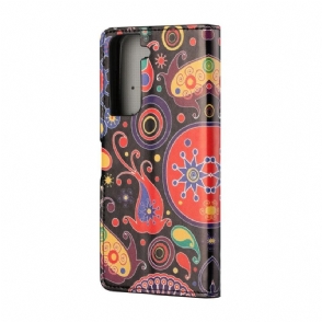 Folio-hoesje voor Samsung Galaxy S21 5G Paisley-bloem