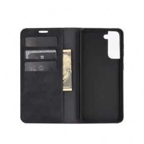 Folio-hoesje voor Samsung Galaxy S21 5G Zakelijke Retro Kaarthouder