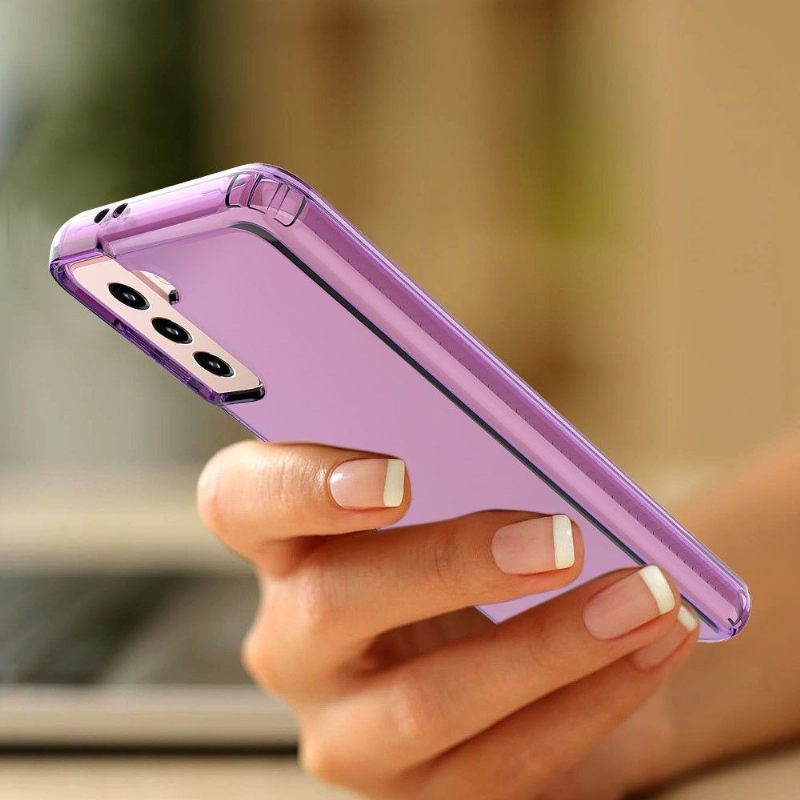 Hoesje voor Samsung Galaxy S21 5G Anti-fall Halftransparant Zacht