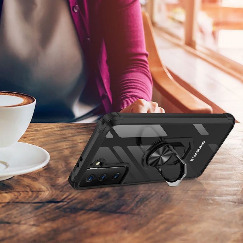 Hoesje voor Samsung Galaxy S21 5G Bescherming Hoesje Schokbestendig Met Ring