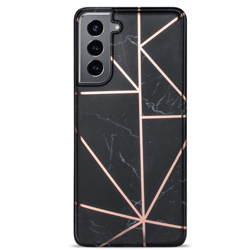 Hoesje voor Samsung Galaxy S21 5G Marmeren Geometrie