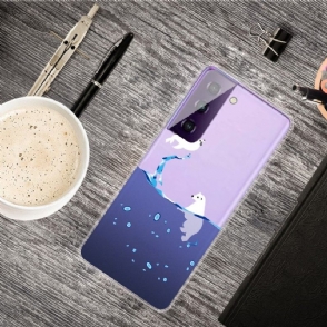 Hoesje voor Samsung Galaxy S21 5G Zeehond En Ijsbeer