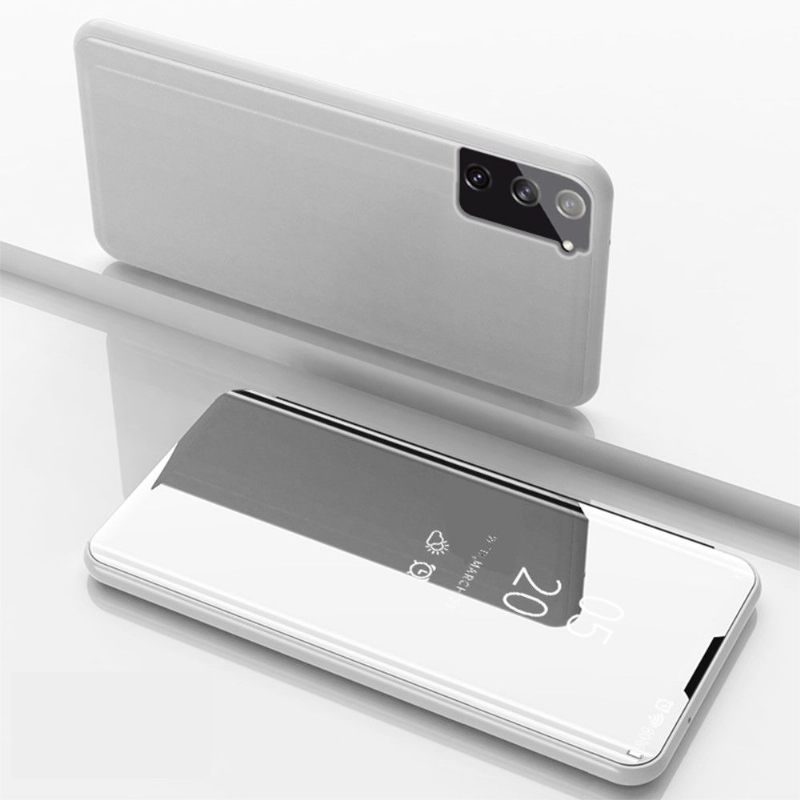 Telefoonhoesje voor Samsung Galaxy S21 5G Folio-hoesje Spiegeleffect