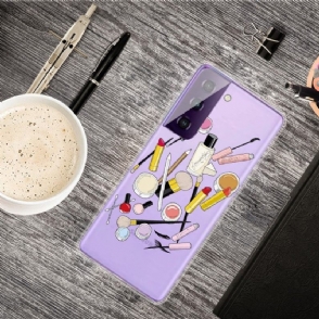 Telefoonhoesje voor Samsung Galaxy S21 5G Transparante Make-up