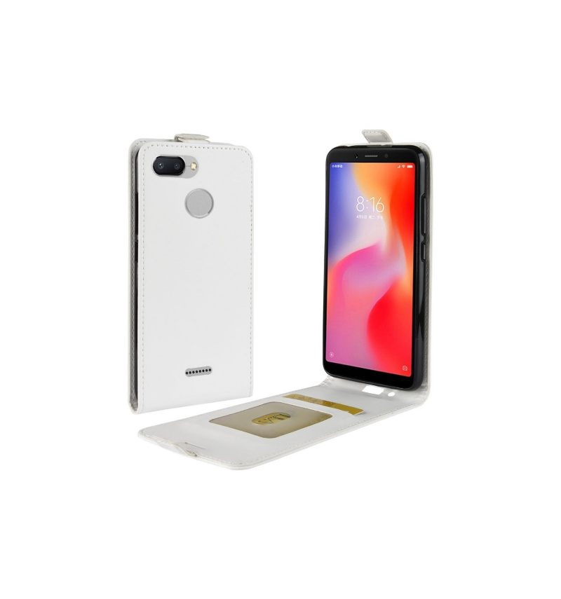 Cover voor Xiaomi Redmi 6 Folio-hoesje Kunstleer Verticaal