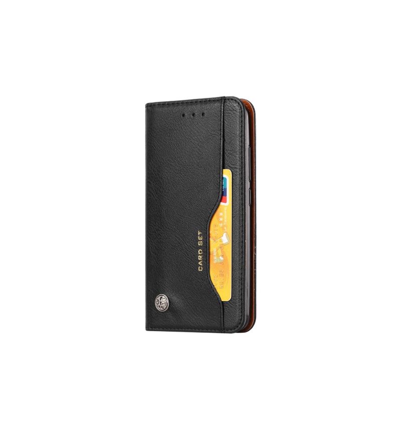 Cover voor Xiaomi Redmi 6 Stand Case Leren Kaarthouder