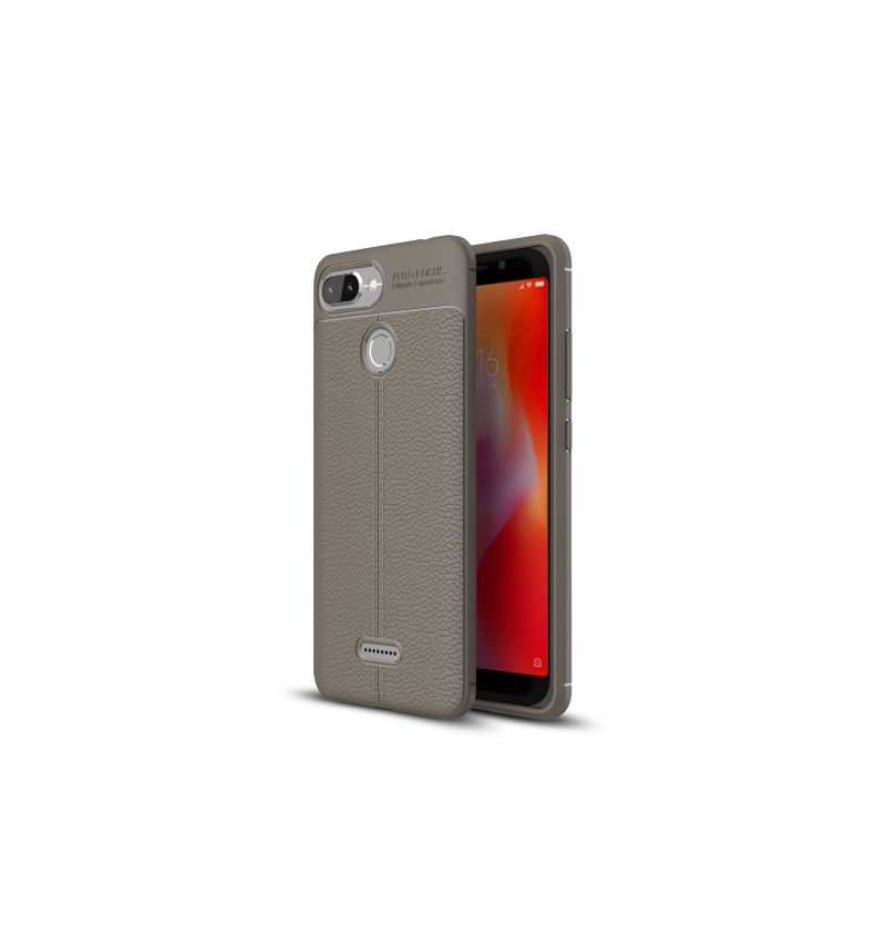 Hoesje voor Xiaomi Redmi 6 Getextureerde Leerstijl