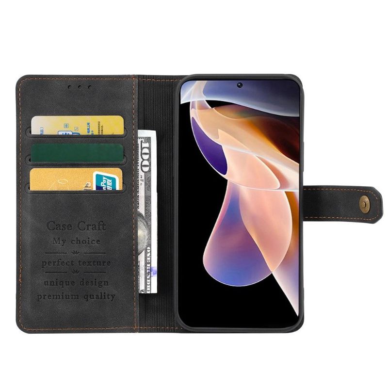 Folio-hoesje voor Poco M4 Pro 5G Bescherming Hoesje Bescherming Met Naden