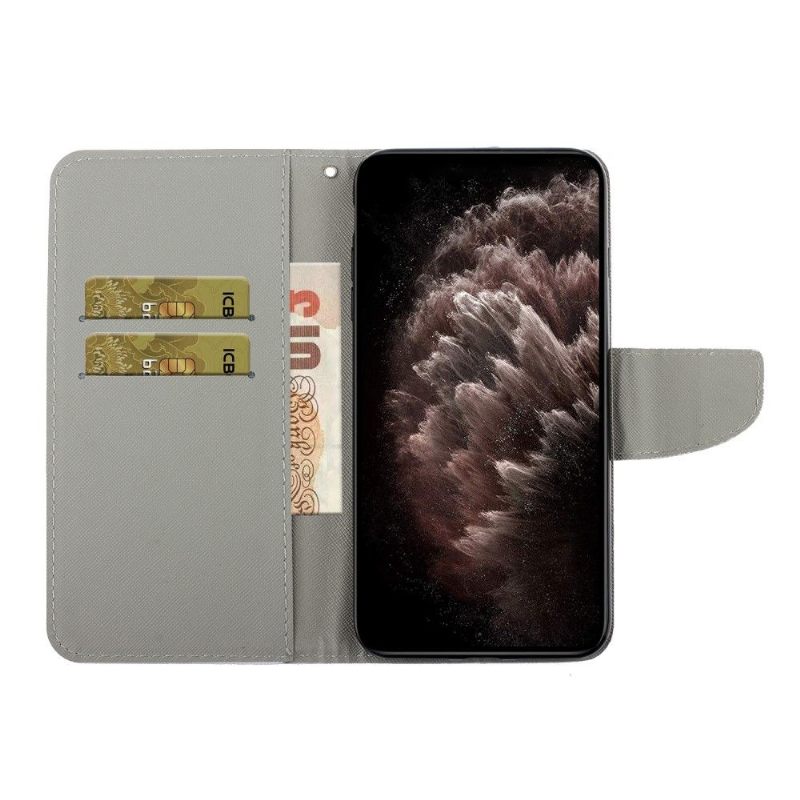 Folio-hoesje voor Poco M4 Pro 5G Vlinders En Bloemen