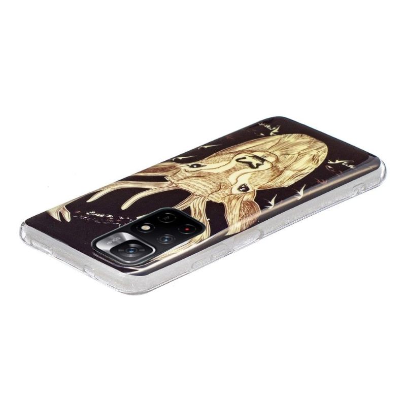 Hoesje voor Poco M4 Pro 5G Anti-fall Lichtgevende Eland