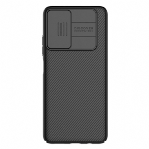 Hoesje voor Poco M4 Pro 5G Camshield Met Achterste Lensdop