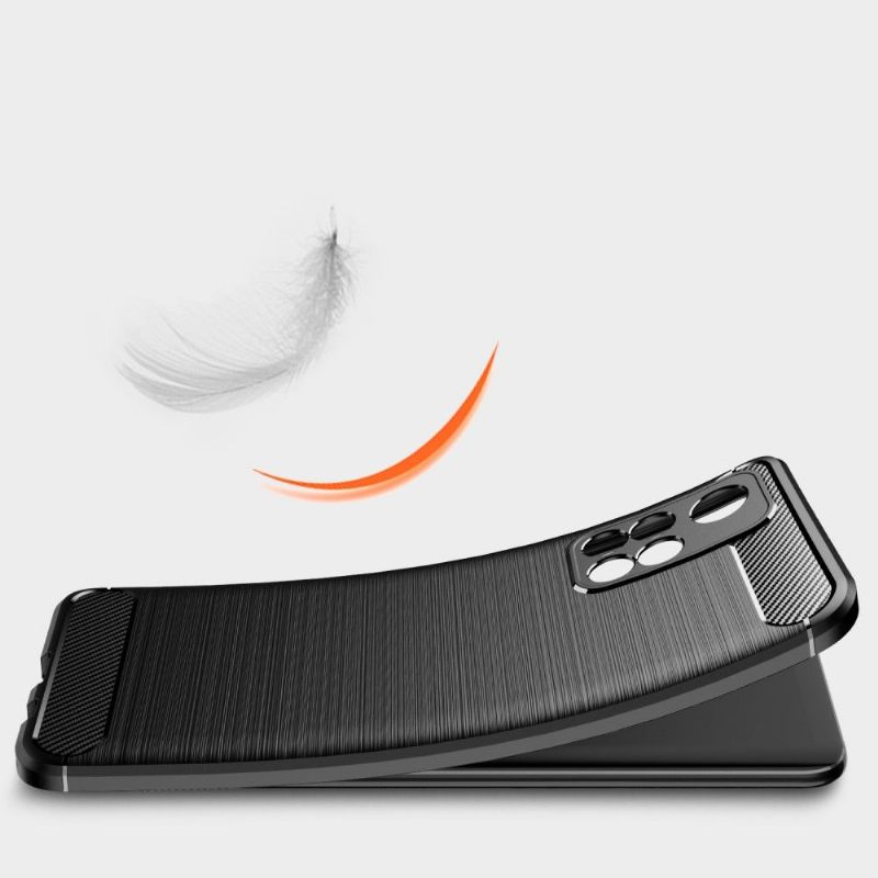Hoesje voor Poco M4 Pro 5G Flexibel Geborsteld Effect