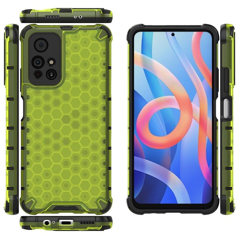 Hoesje voor Poco M4 Pro 5G Honingraatontwerp